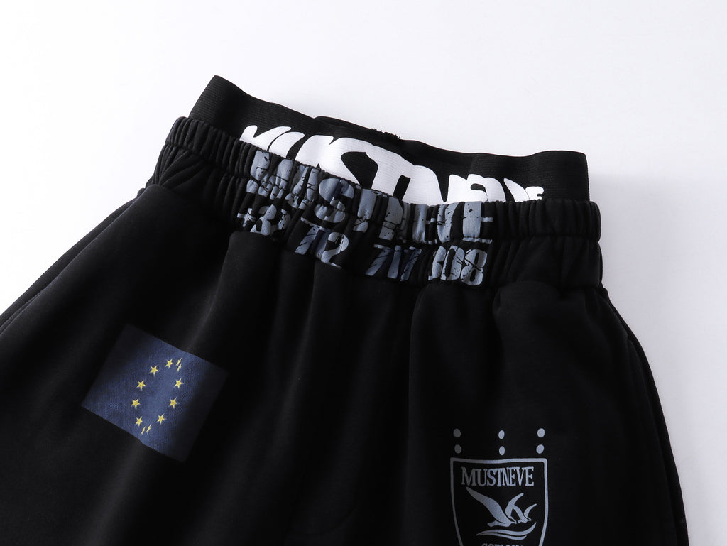 AVIORA Washed Ripped Drape Track Pants