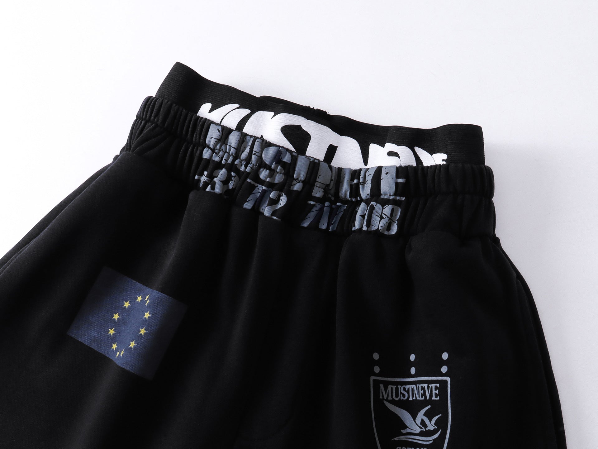 AVIORA Washed Ripped Drape Track Pants