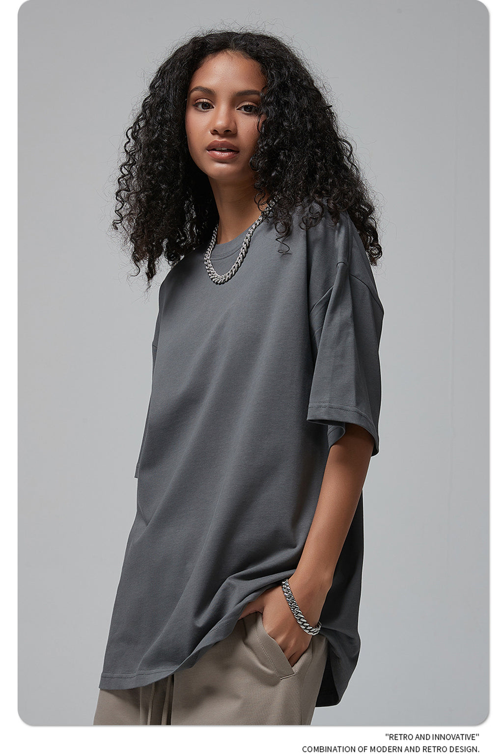 Yaviora 230G Double Yarn Pure Cotton Short-Sleeve T-Shirt