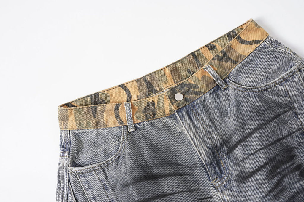 YAVIORA "Wasteland" Style Distressed Denim Shorts