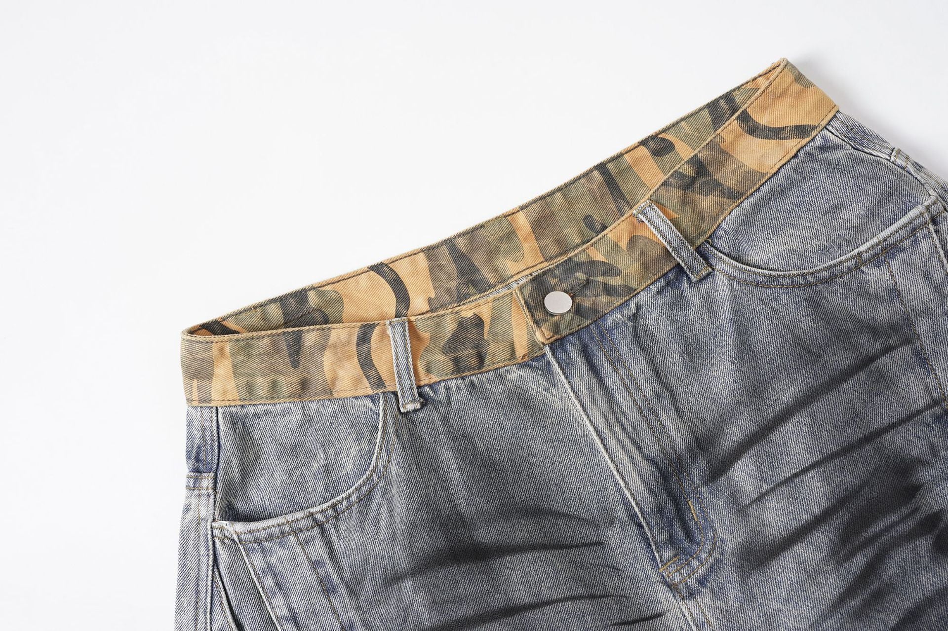 YAVIORA "Wasteland" Style Distressed Denim Shorts