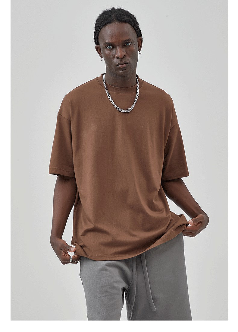 Yaviora 230G Double Yarn Pure Cotton Short-Sleeve T-Shirt