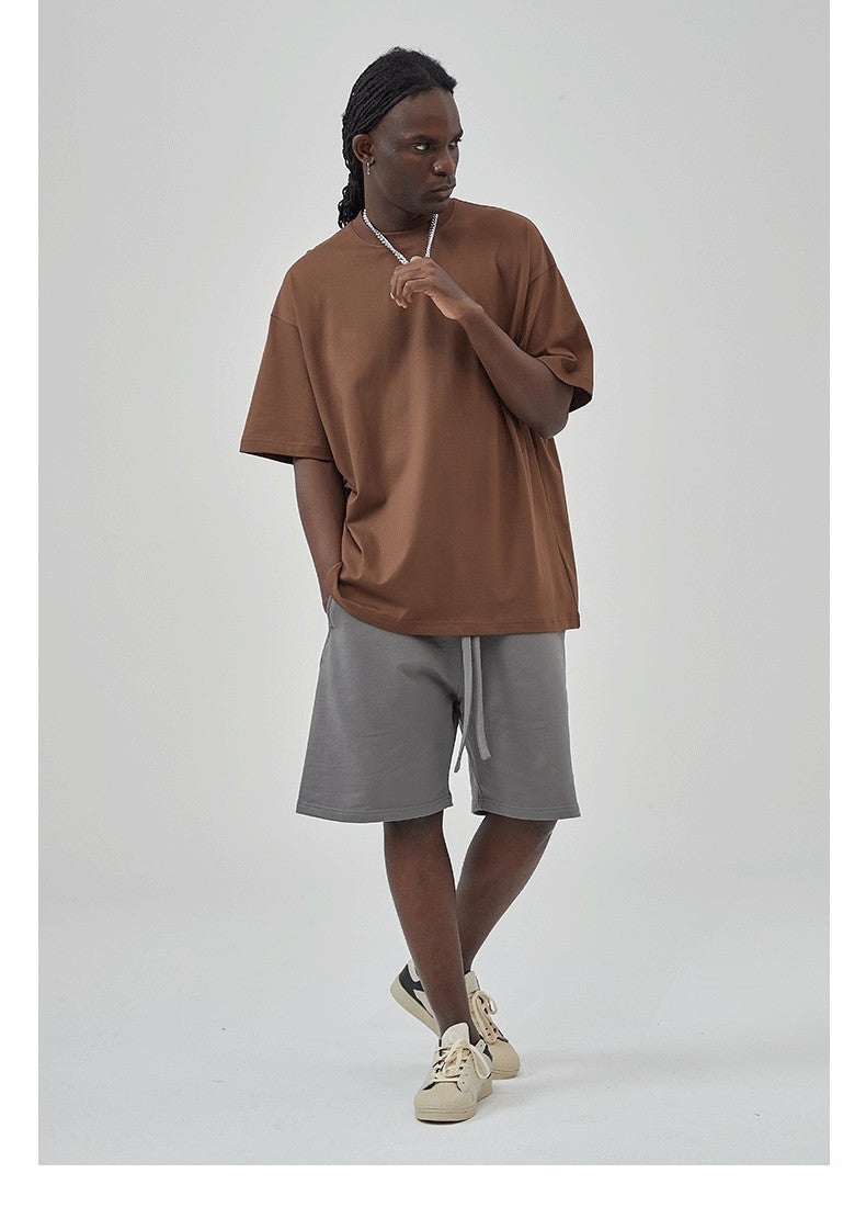 Yaviora 230G Double Yarn Pure Cotton Short-Sleeve T-Shirt