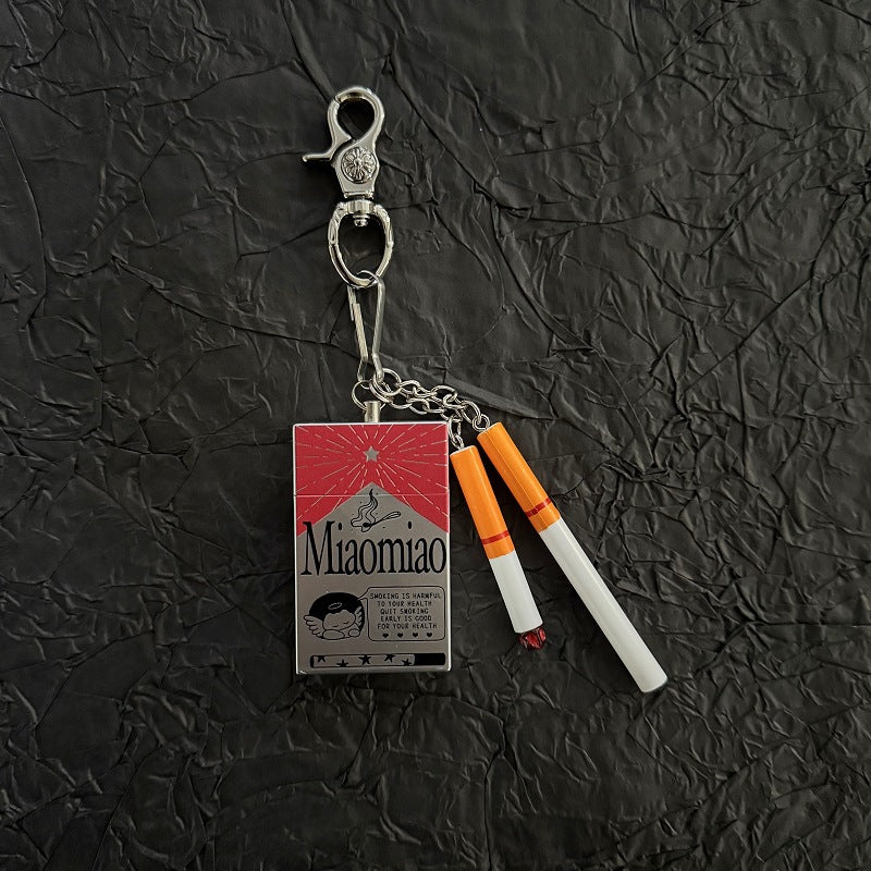 Vintage Cigarette Pack Portable Pocket Ashtray Keychain
