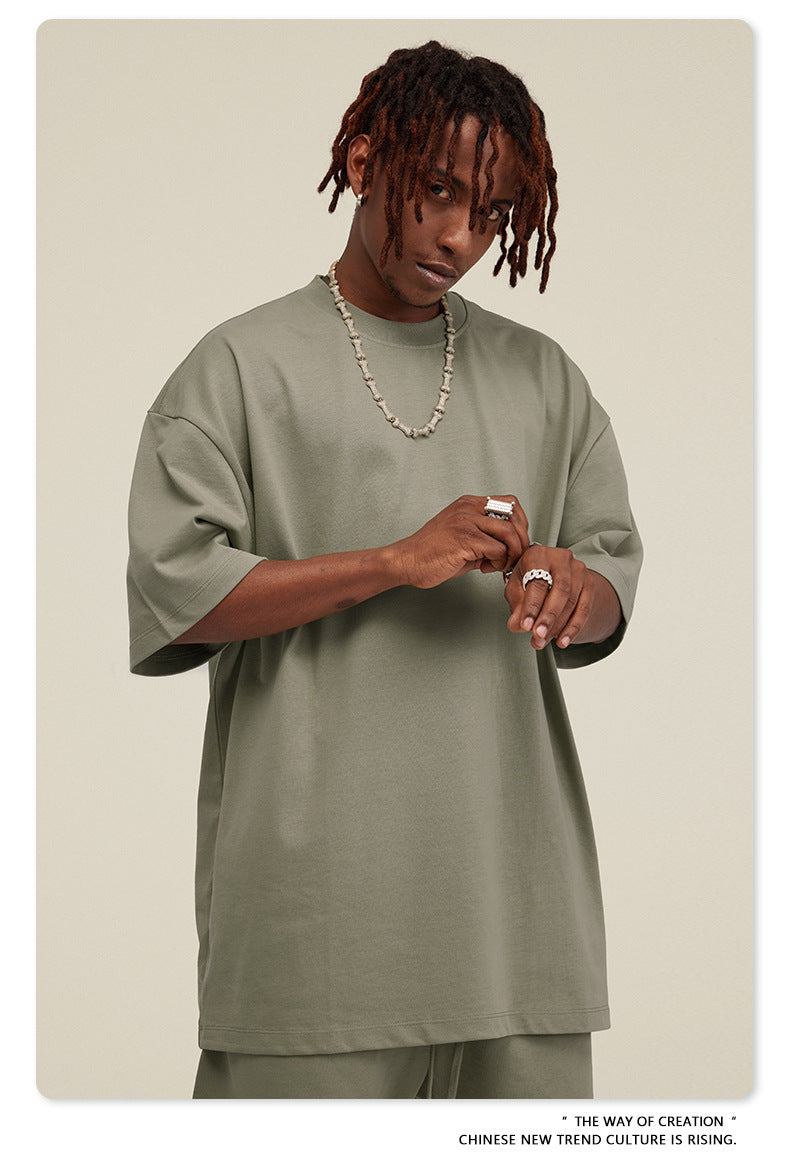 Yaviora Summer American Style Solid Color Loose T-Shirt