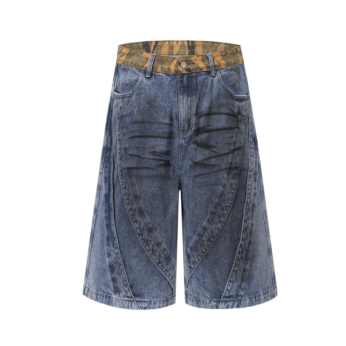 YAVIORA "Wasteland" Style Distressed Denim Shorts