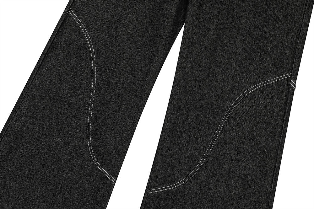 YAVIORA Deconstructed Pocket Jeans