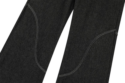 YAVIORA Deconstructed Pocket Jeans