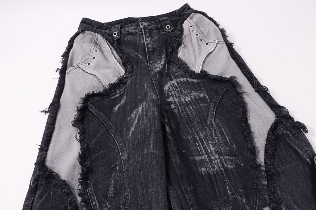 YAVIORA Painted Wash Jeans