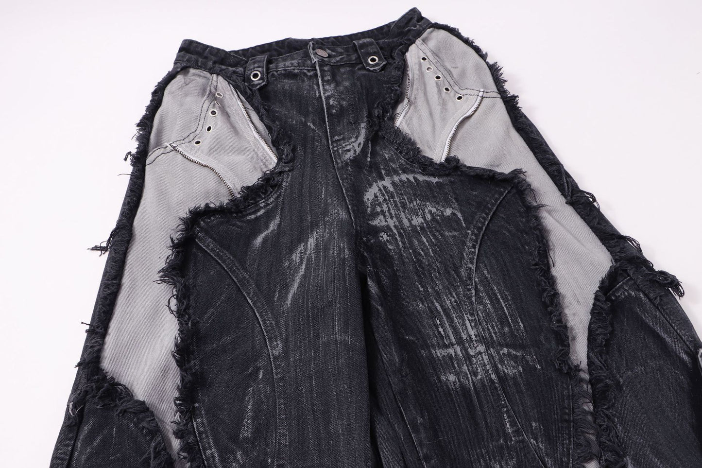 YAVIORA Painted Wash Jeans