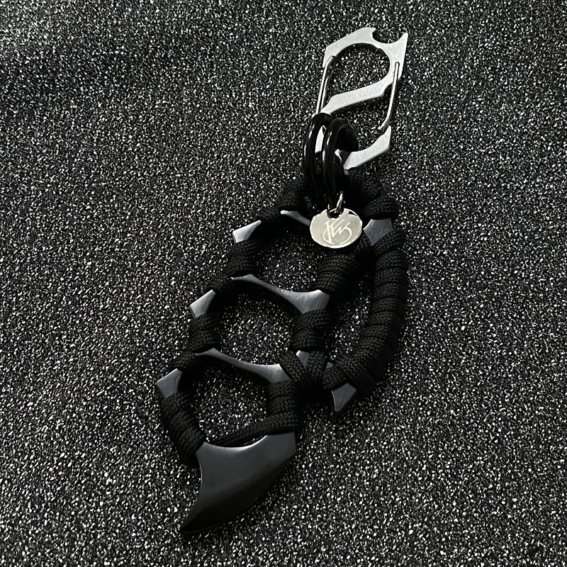 Stainless Steel Knuckle Duster Key Chain Pendant Accessory