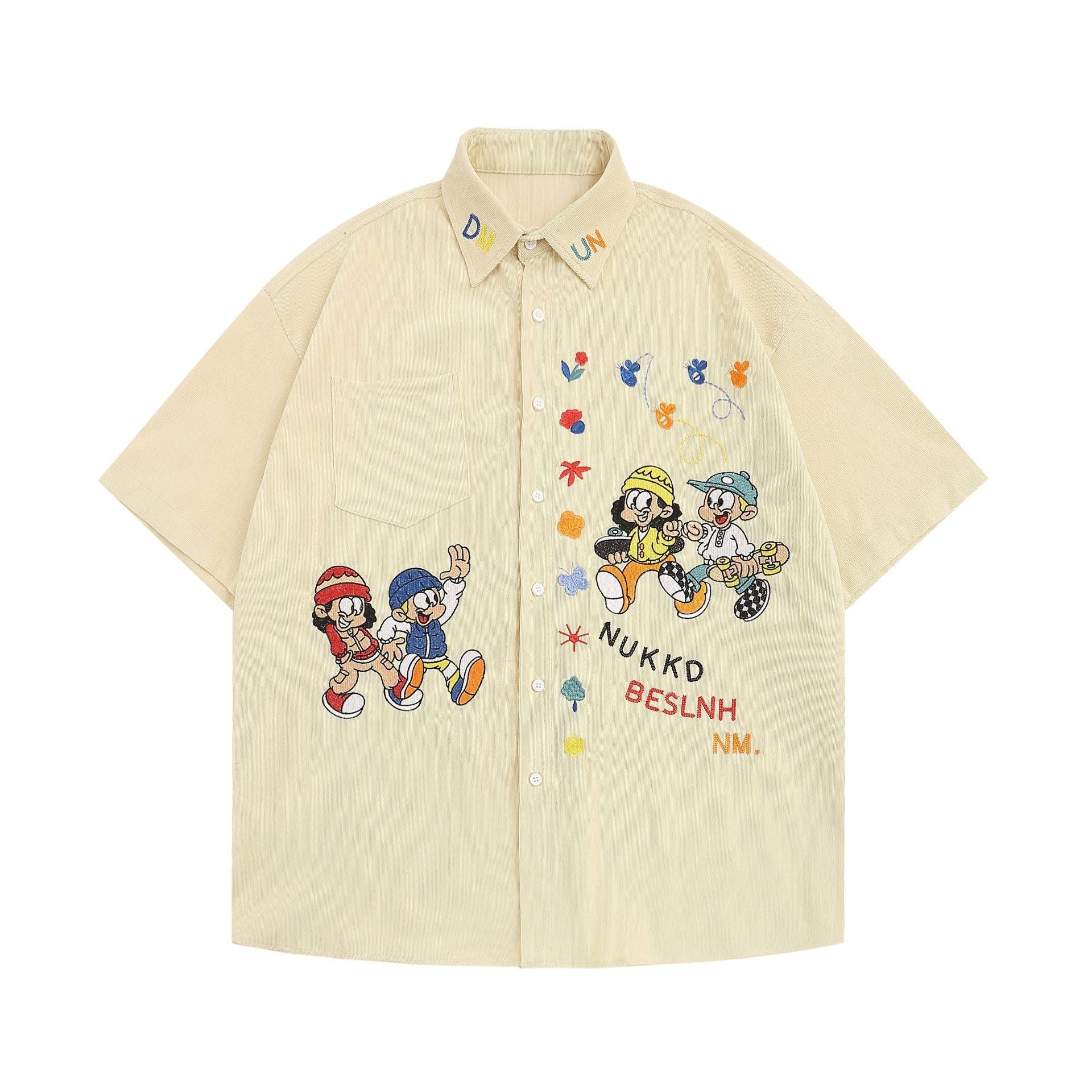 YAVIORA Hip-Hop Vintage Shirt