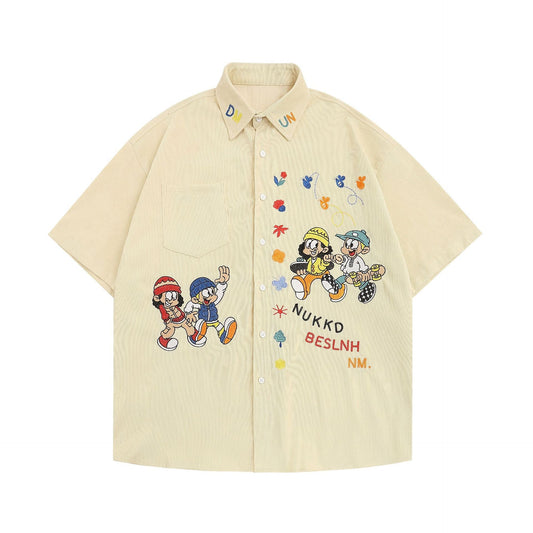 YAVIORA Hip-Hop Vintage Shirt