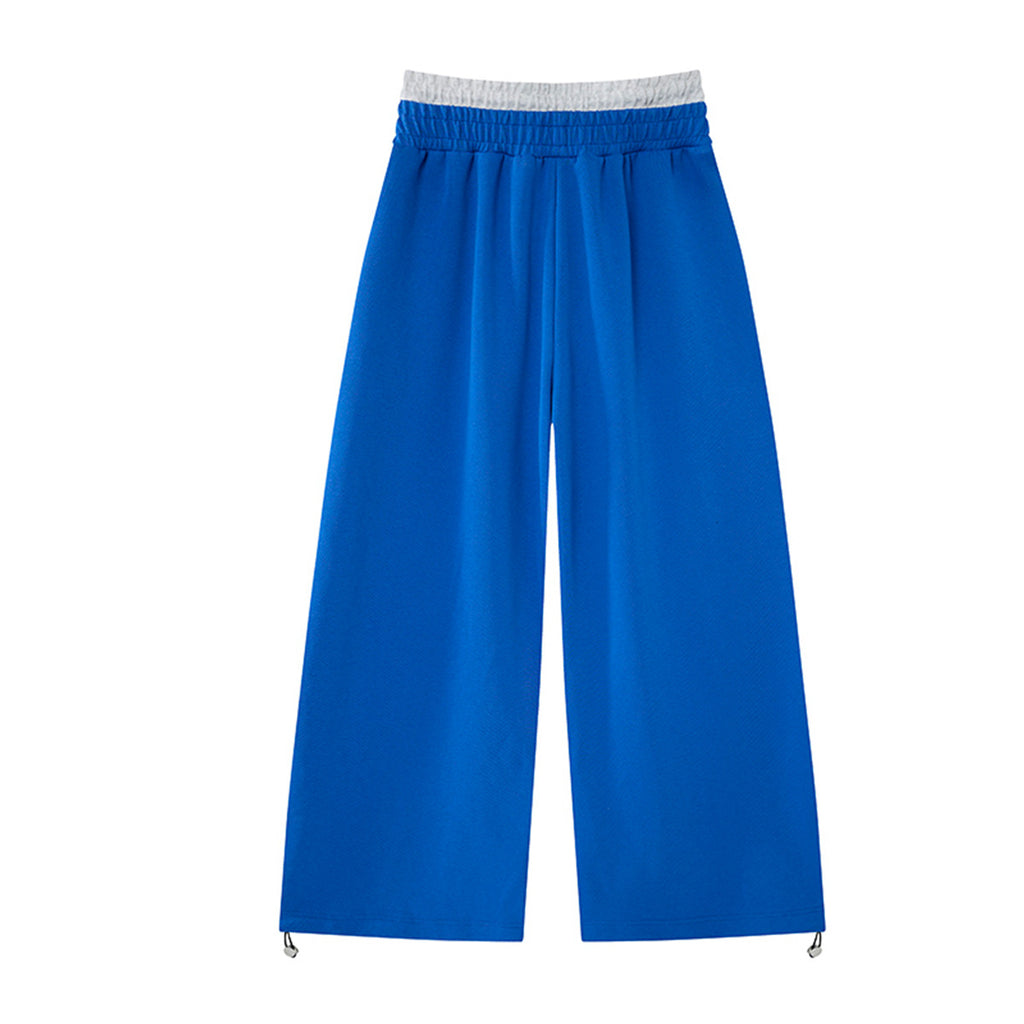 YAVIORA Cross Lion Faux Two-Piece Wide Leg Pants