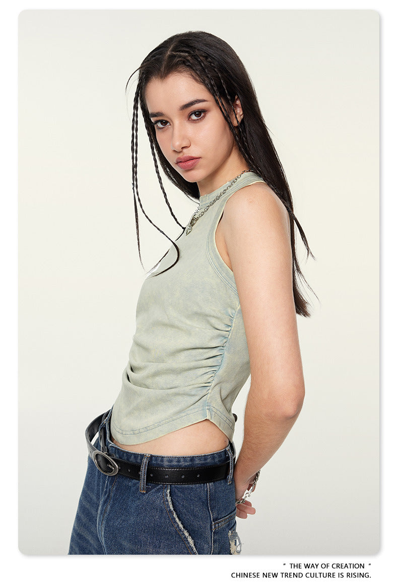 Yaviora American Distressed Hot Girl Style Vest for Women