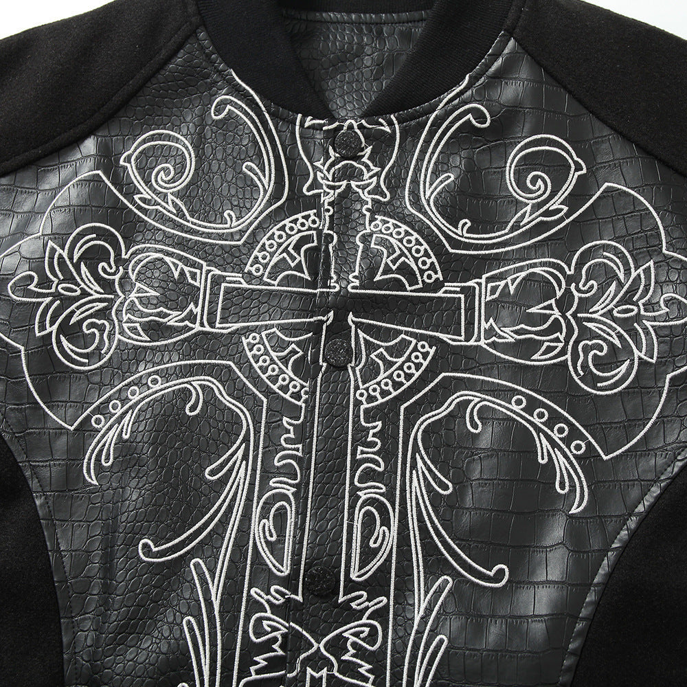 YAVIORA Embroidered Baseball Jacket