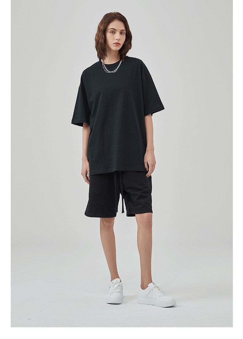 Yaviora 230G Double Yarn Pure Cotton Short-Sleeve T-Shirt