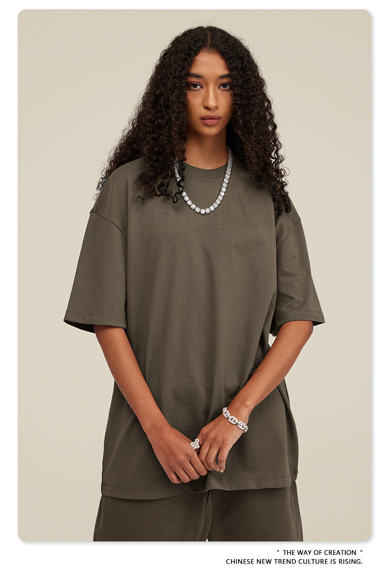 Yaviora Summer American Style Solid Color Loose T-Shirt