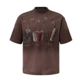 YAVIORA Vintage Music Instrument Gradient t shirt