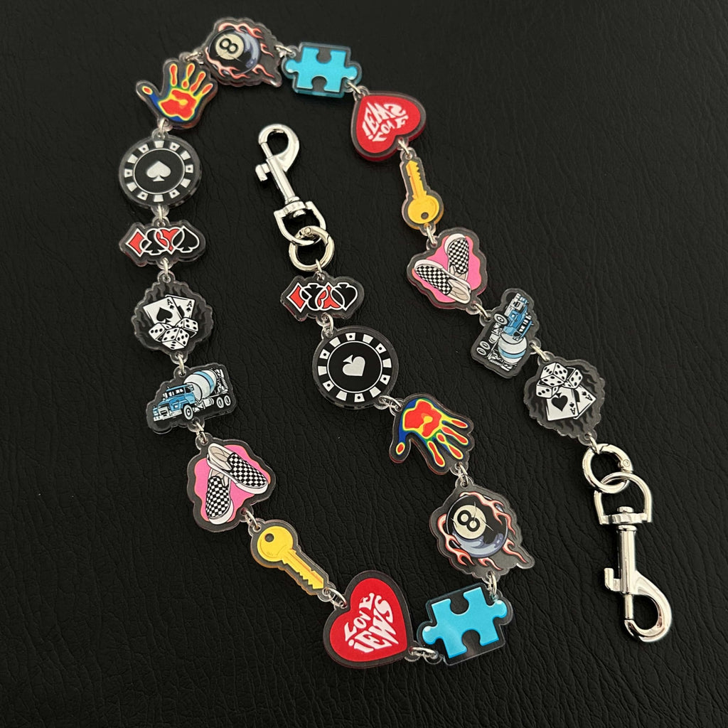 Y2K Punk Enamel Charm Keychain Bag Chain