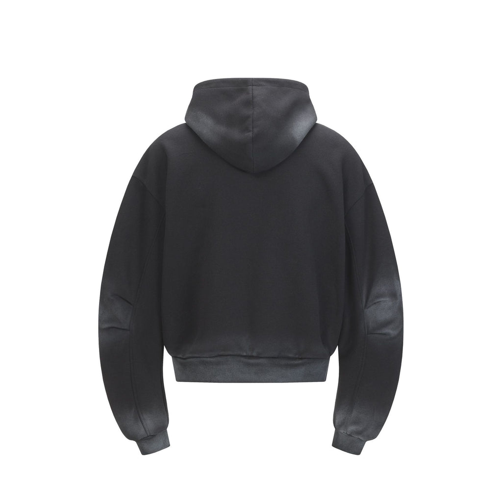 YAVIORA Wasteland Style Washed and Dirty Hooded Sweatshirt