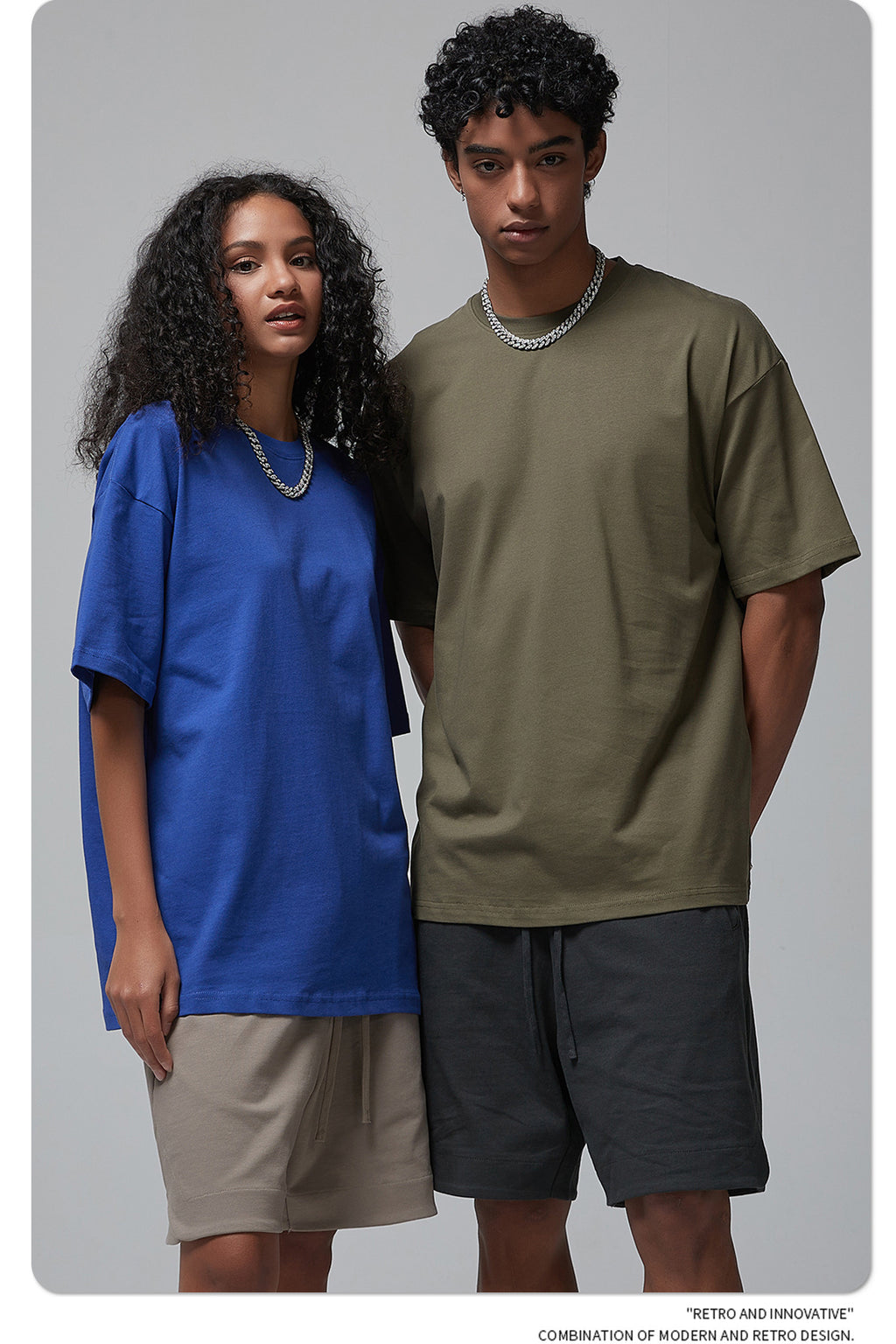 Yaviora 230G Double Yarn Pure Cotton Short-Sleeve T-Shirt