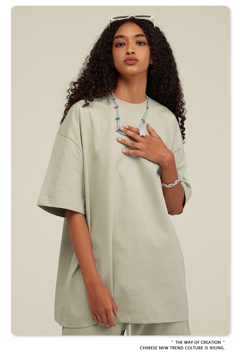 Yaviora Summer American Style Solid Color Loose T-Shirt