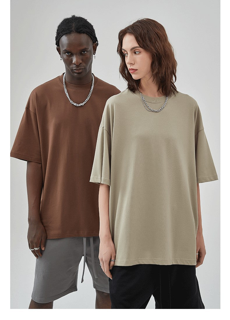 Yaviora 230G Double Yarn Pure Cotton Short-Sleeve T-Shirt
