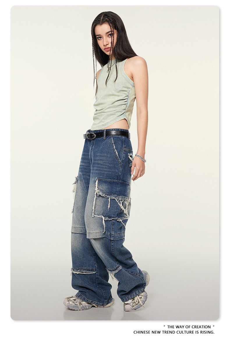 Yaviora American Distressed Hot Girl Style Vest for Women