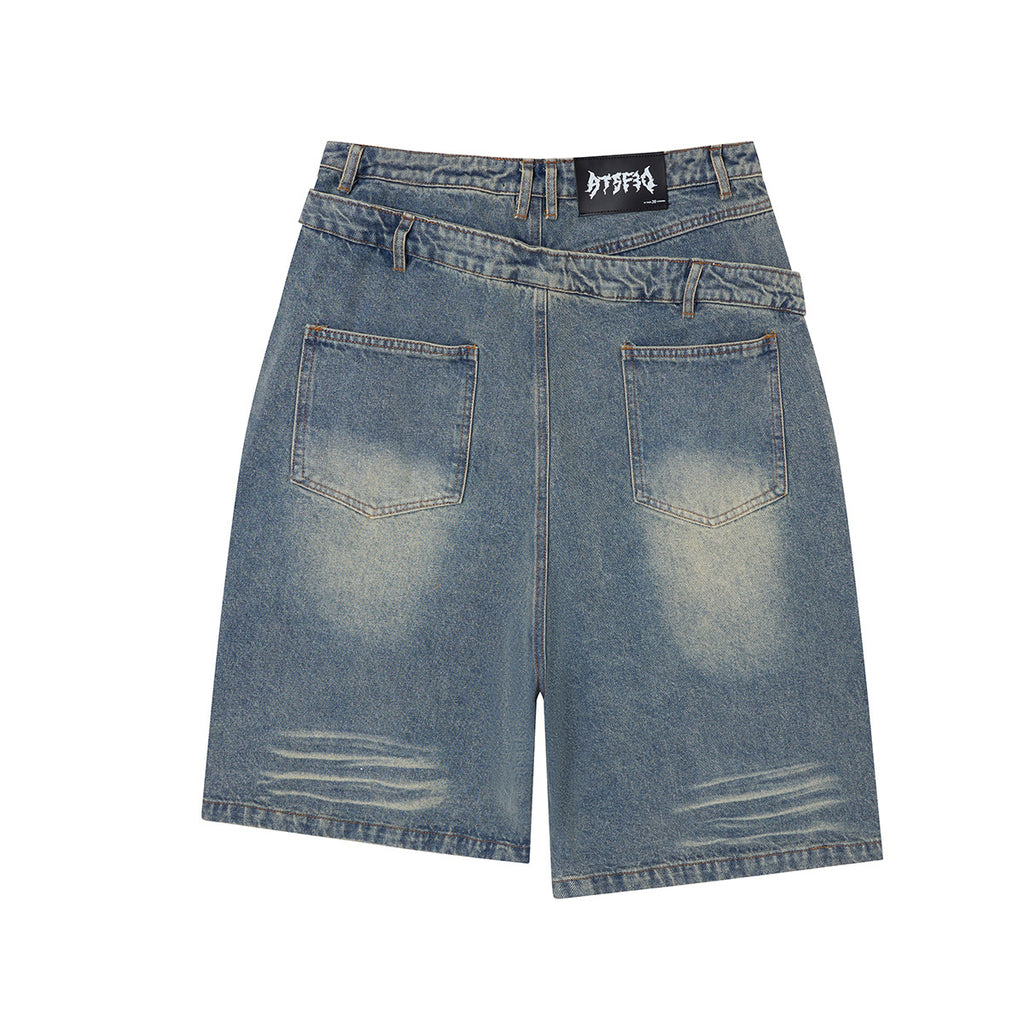 YAVIORA Ripped and Distressed Denim Shorts