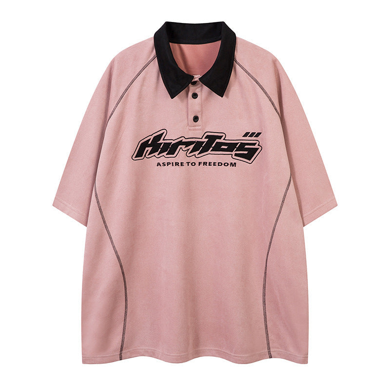YAVIORA T-Shirt mit starker Waschung und Schriftzug