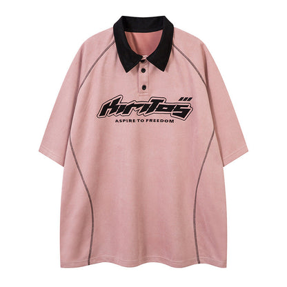 YAVIORA T-Shirt mit starker Waschung und Schriftzug