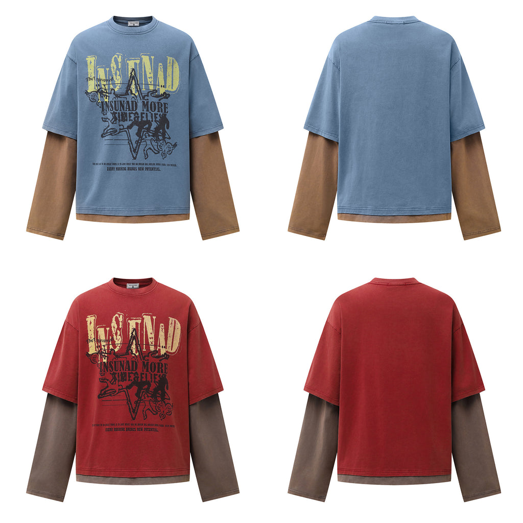 YAVIORA Color-Block Base Layer T-Shirt