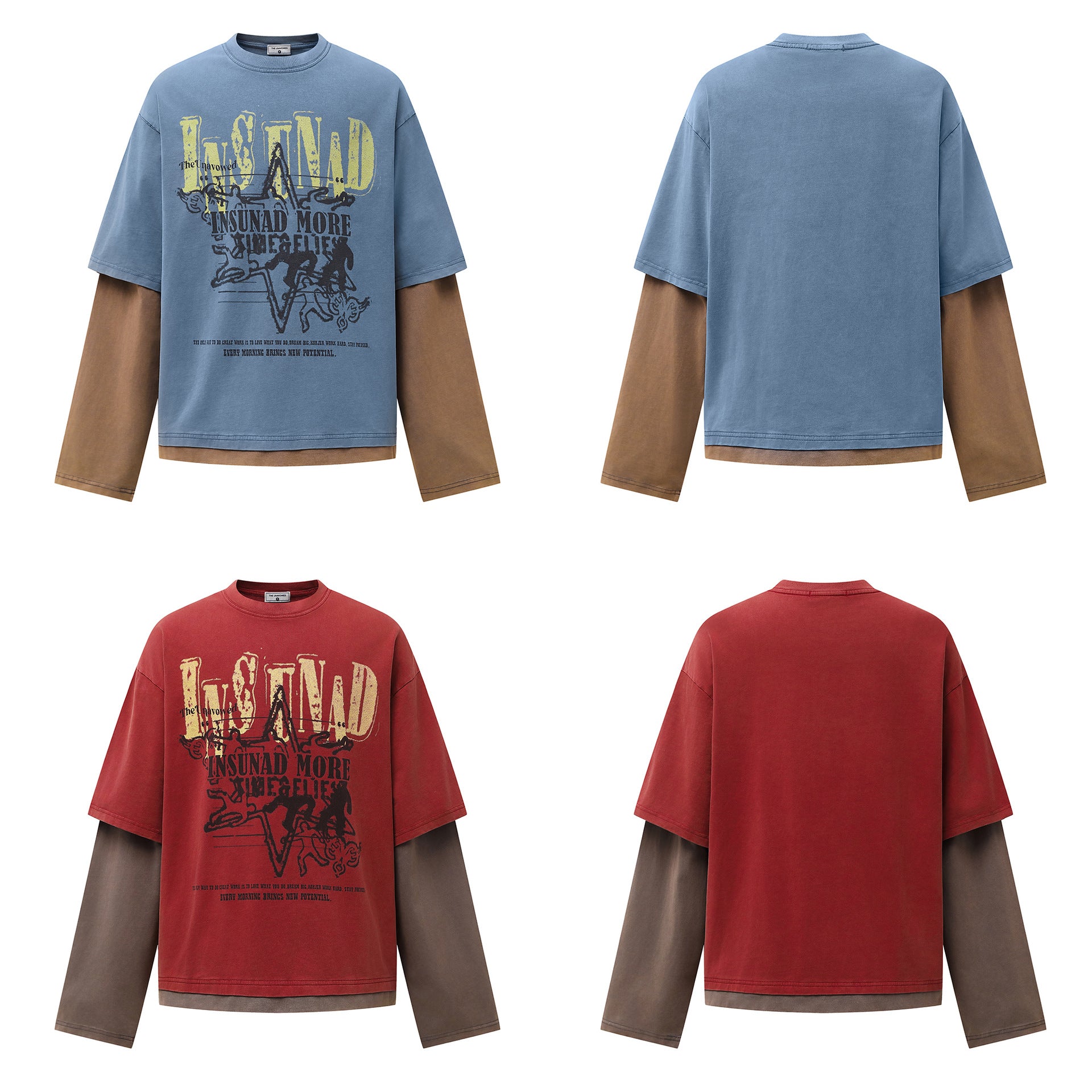 YAVIORA Color-Block Base Layer T-Shirt