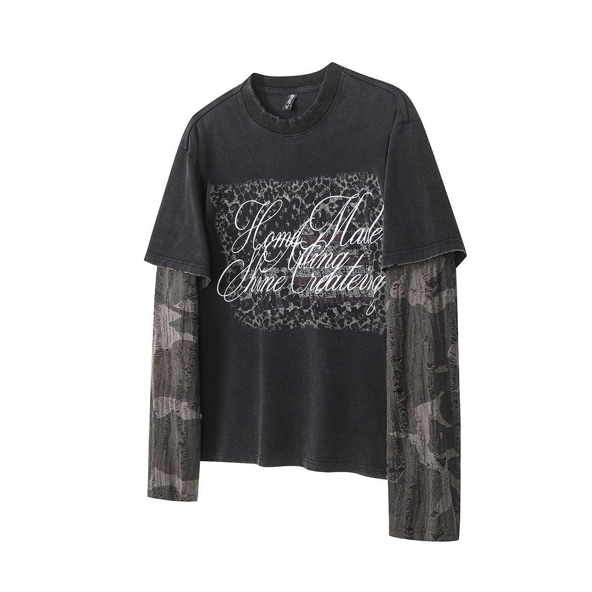 YAVIORA Distressed Layered Longsleeve