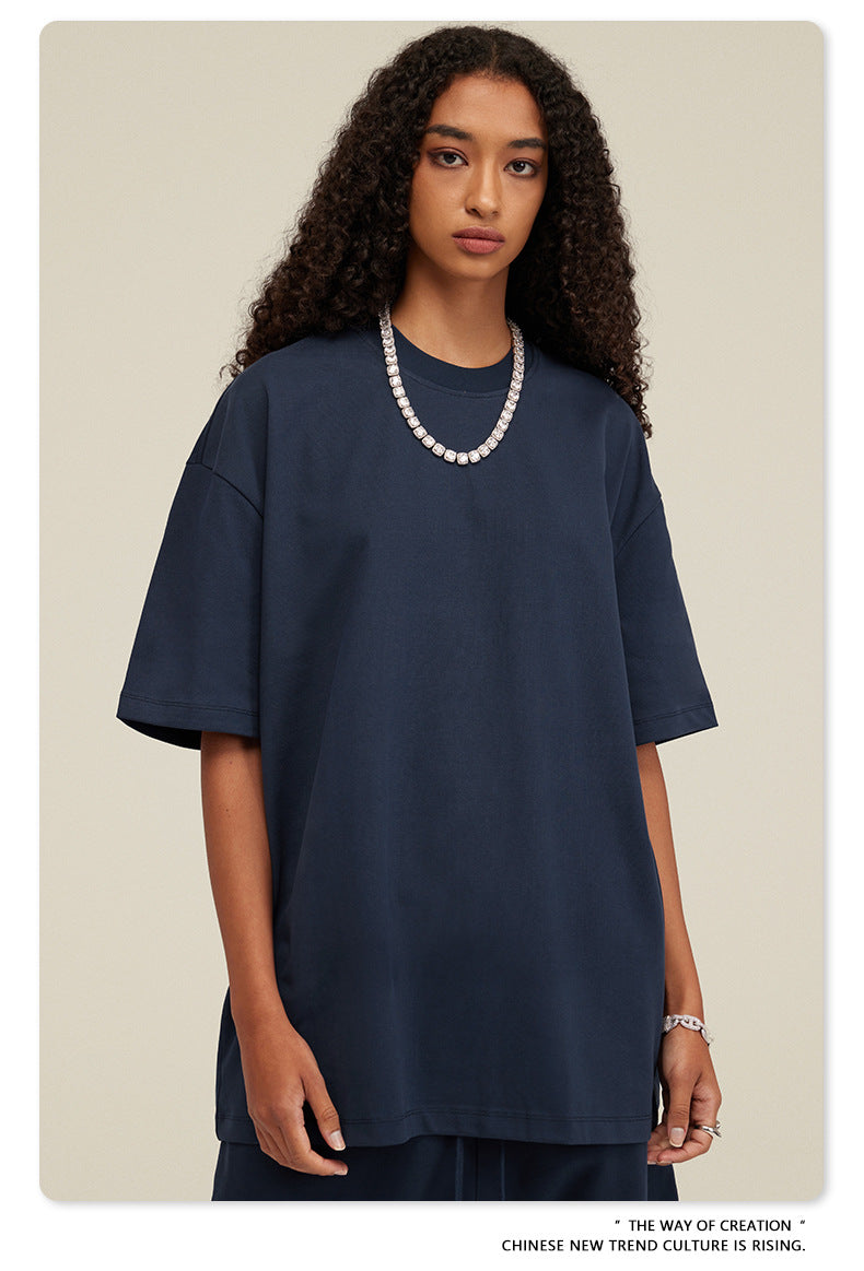 Yaviora Summer American Style Solid Color Loose T-Shirt