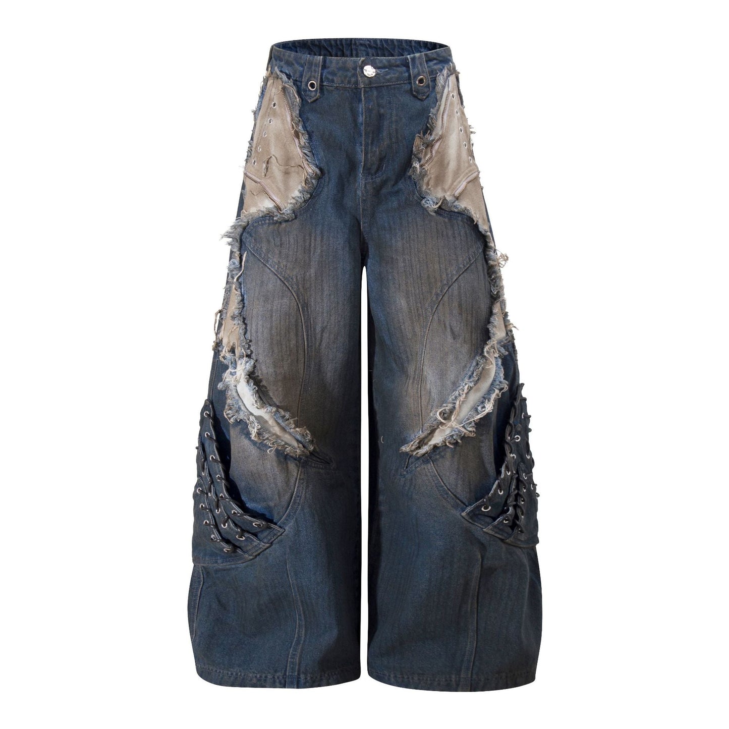 YAVIORA Painted Wash Jeans