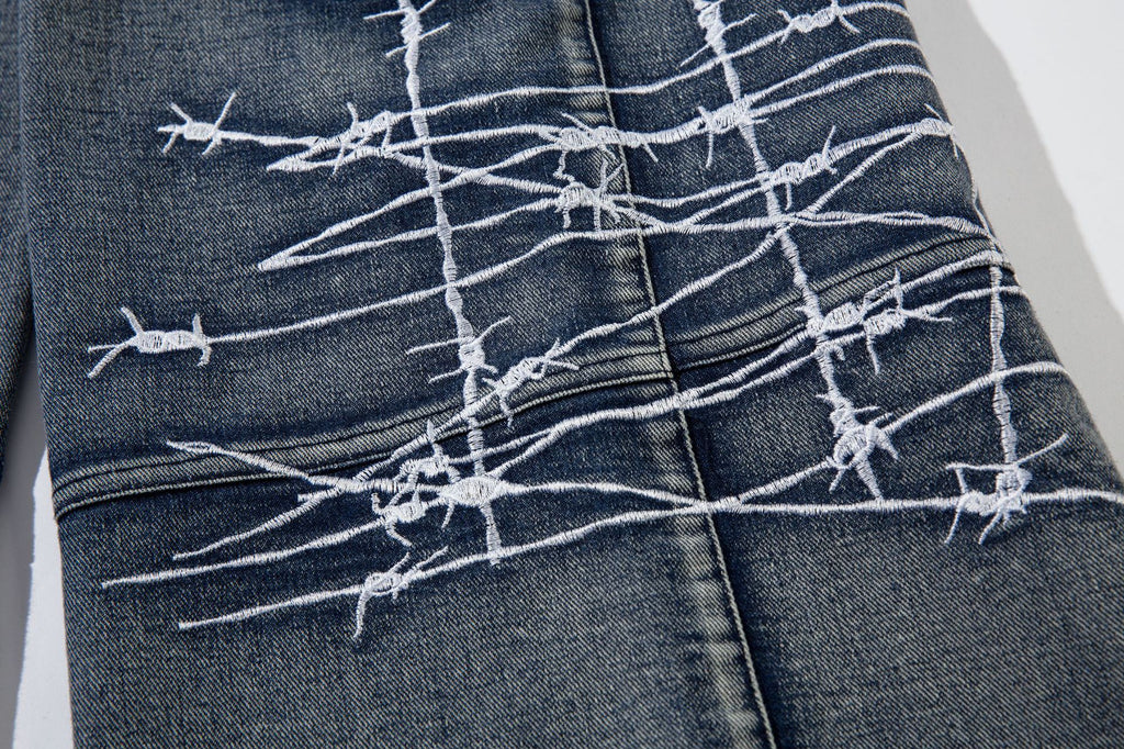 YAVIORA Multi-Pocket Workwear Denim Jeans