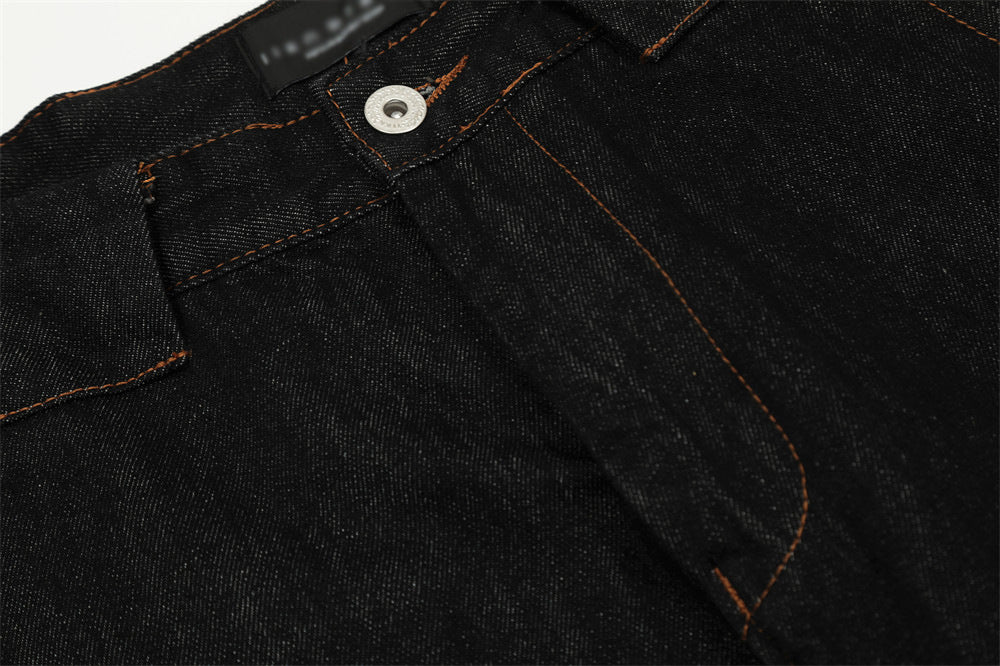 YAVIORA Jeans mit Kontrastnaht