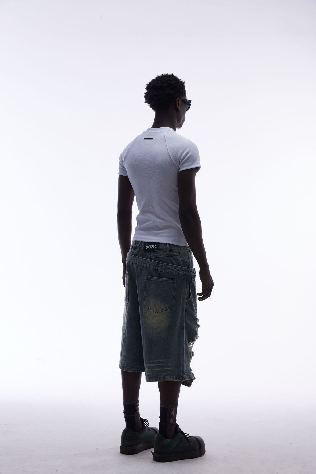 YAVIORA Ripped and Distressed Denim Shorts
