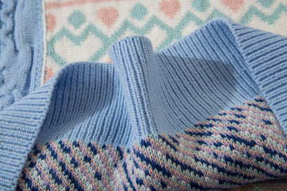 YAVIORA Tricot ethnique vintage