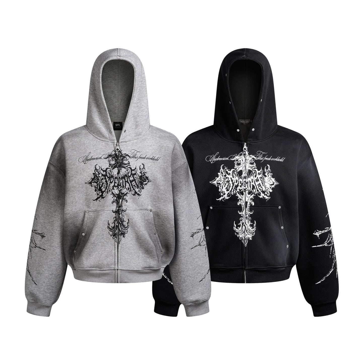 YAVIORA Cross Dyed Hoodie
