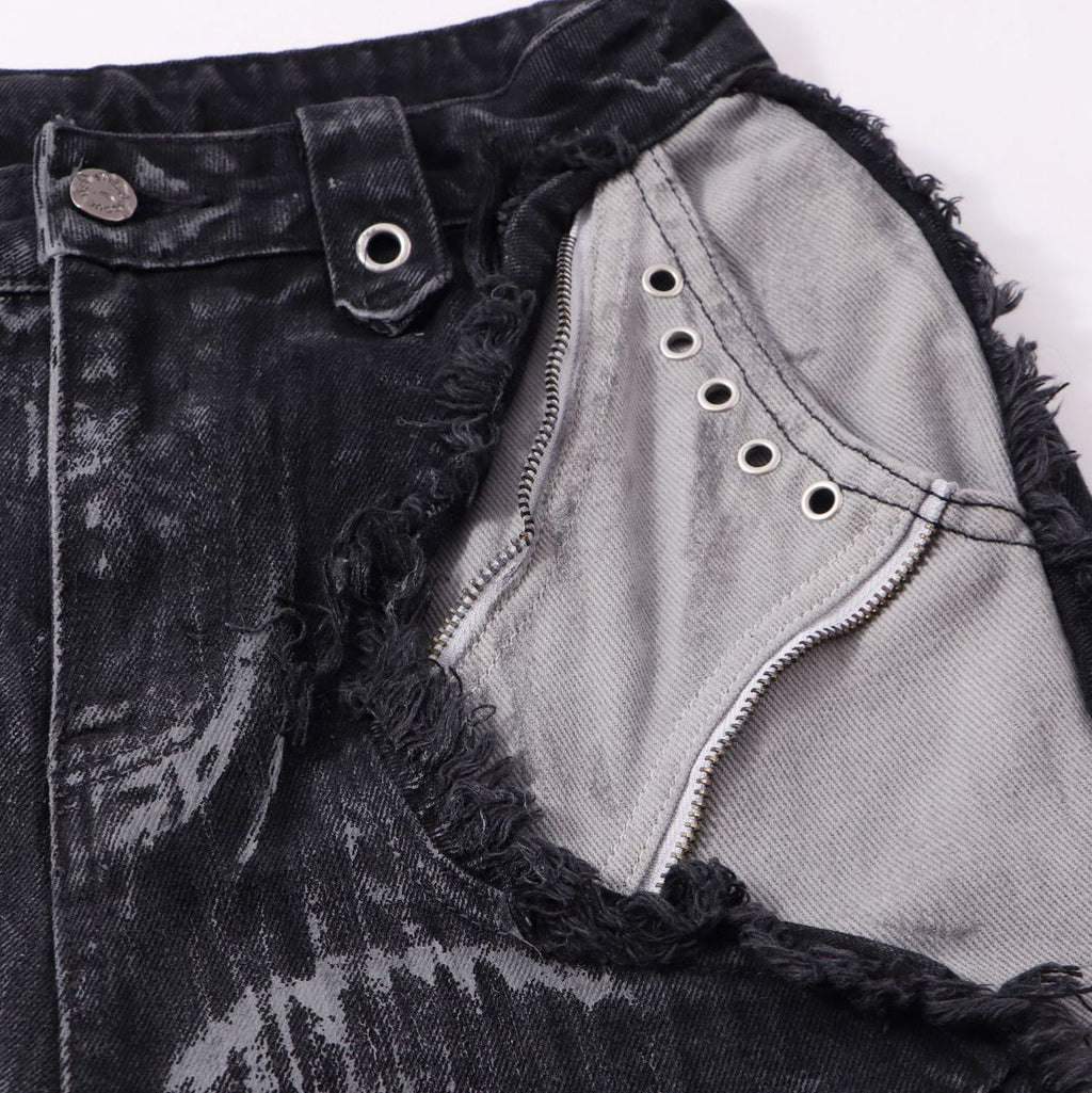 YAVIORA Painted Wash Jeans