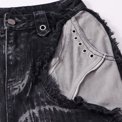 YAVIORA Painted Wash Jeans