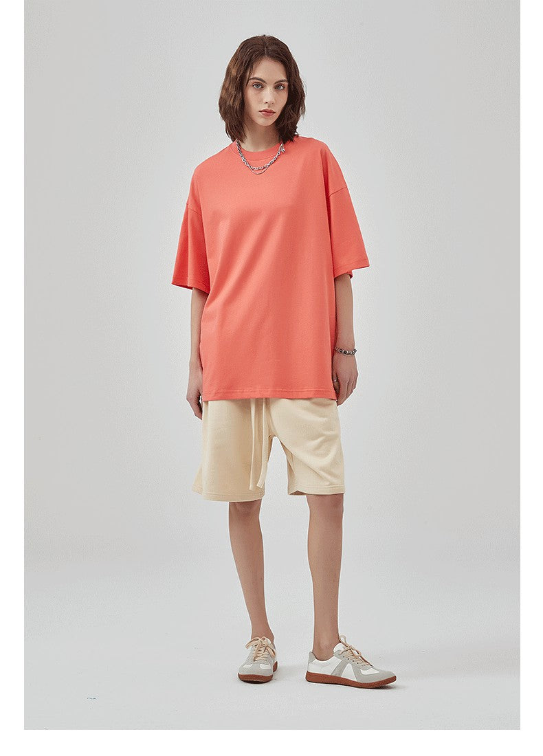 Yaviora 230G Double Yarn Pure Cotton Short-Sleeve T-Shirt