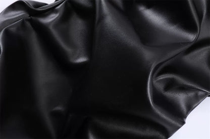 YAVIORA Glossy Pleated Pants