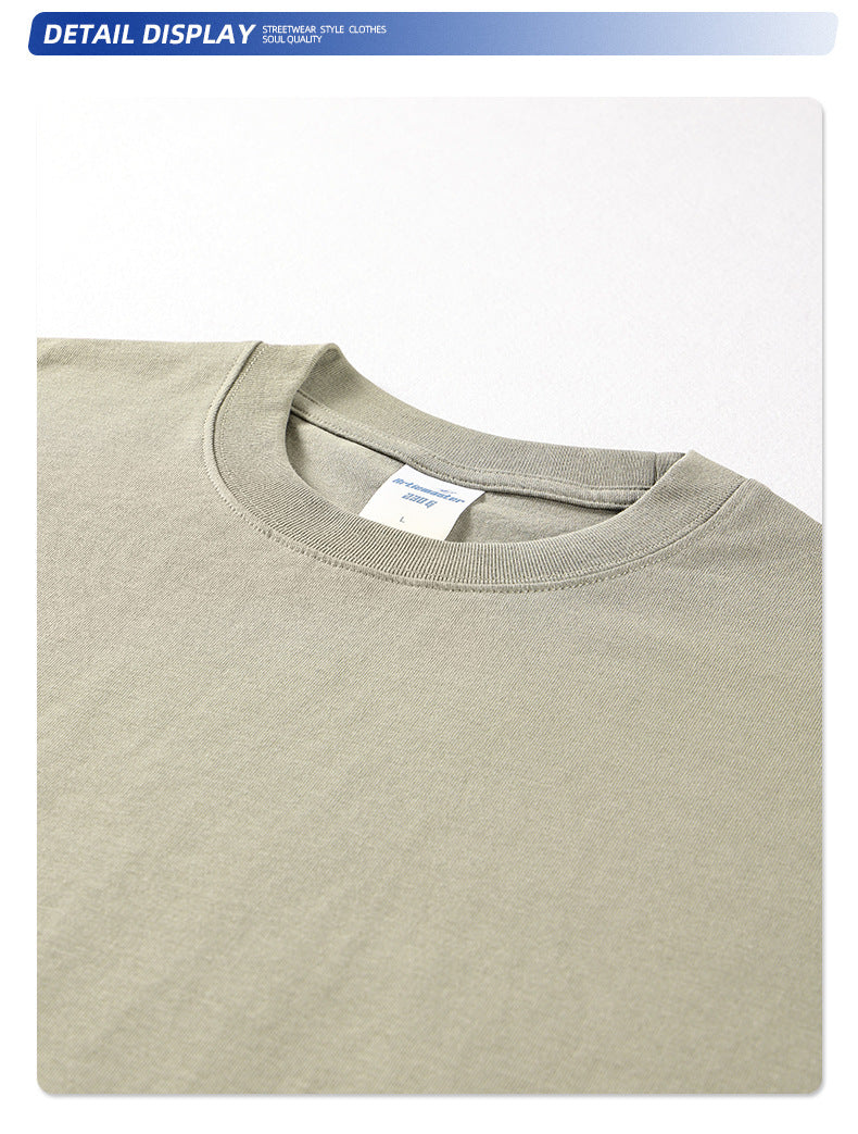 Yaviora 230G Double Yarn Pure Cotton Short-Sleeve T-Shirt