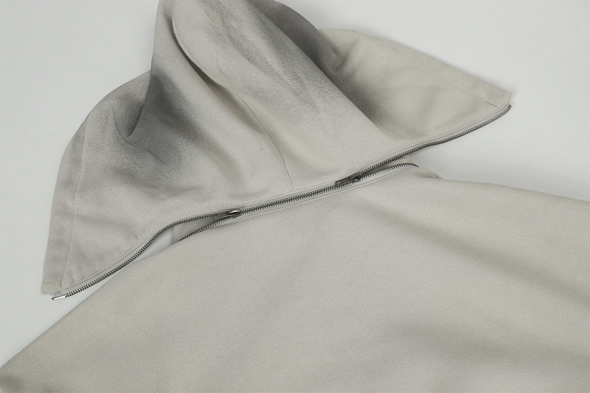 YAVIORA Wasteland Style Washed and Dirty Hooded Sweatshirt