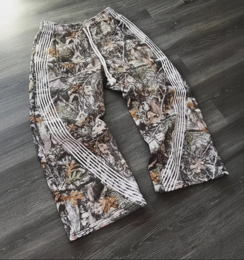 Y2K American style striped casual street hip-hop trousers