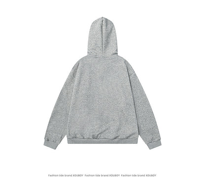 YAVIORA Cat Print Zip Hoodie
